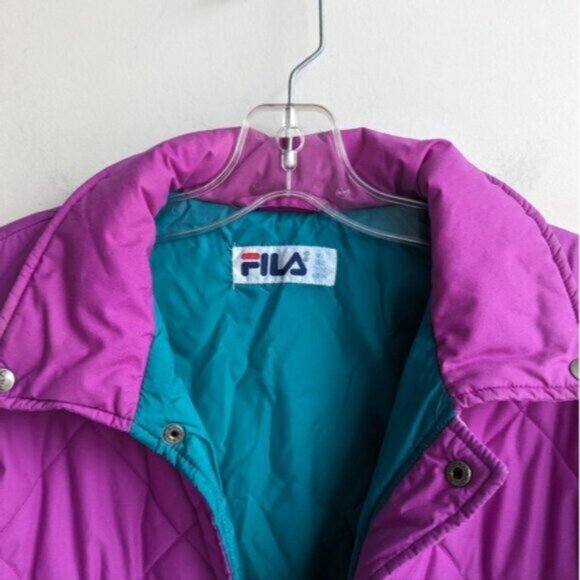 Vintage Retro Fila Quilted Jacket - Picture 2 of 8